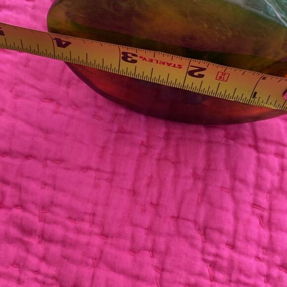 Geomantic  Amber handcrafted antique statue Guanyan from Nashan - Picture 9 of 10